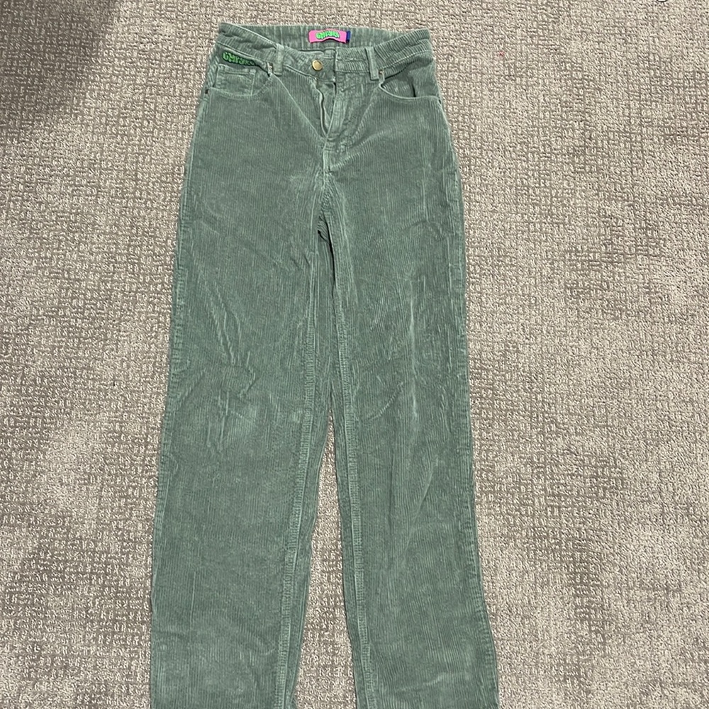 Green corduroy EMPYRE jeans